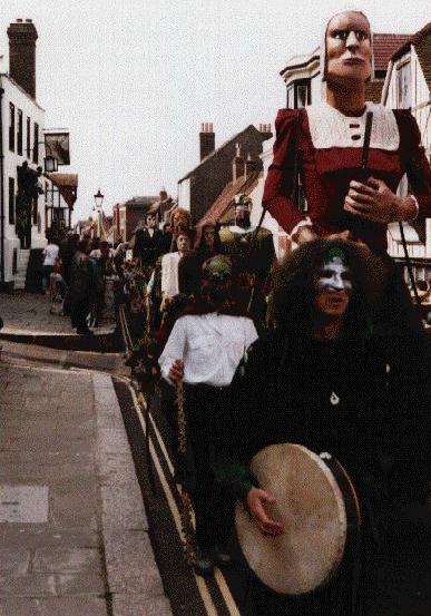 Giants in procession