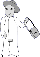 Giant with large swinging object